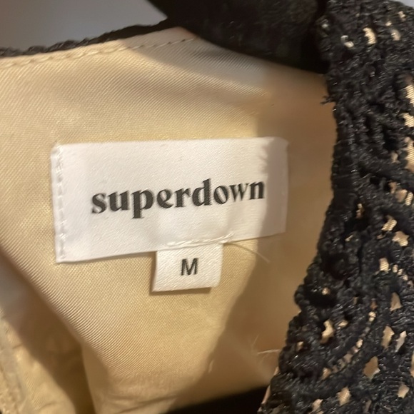 Lacey open back black dress - Picture 2 of 3